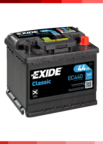 Batterie EXIDE EC440 – Fiabilité et Longévité